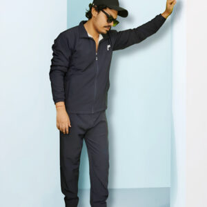 Premium Men’s Blue Tracksuit – Stylish Sportswear Set for Gym, Running & Casual Wear
