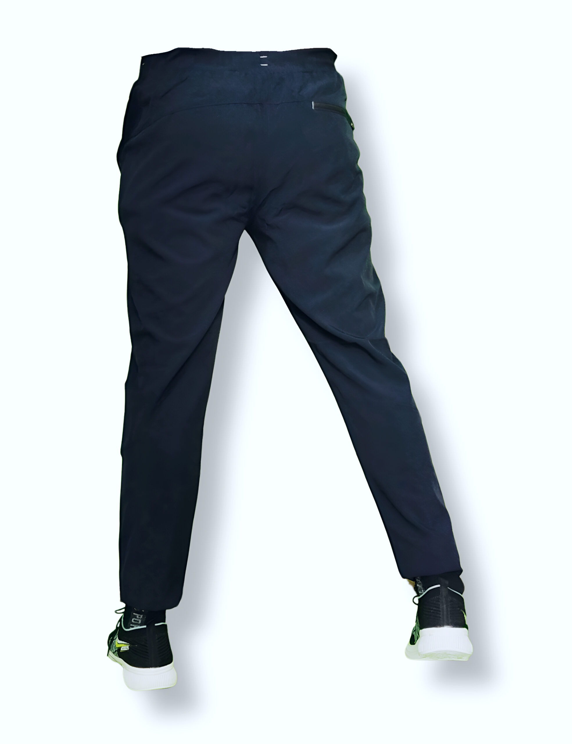 Men's Solid Slim fit Designet Dark Blue Track Pant - Image 4